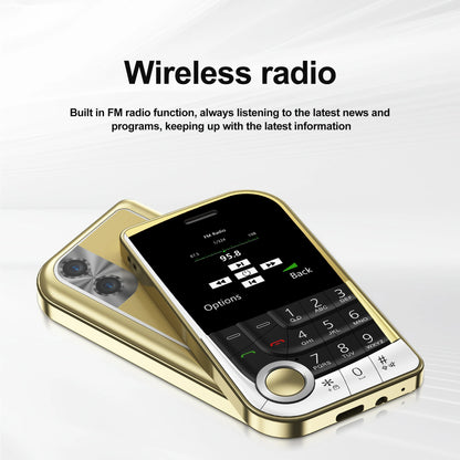 SERVO V10 Card Mobile Phone 2.01" Screen Magic Voice Speed Dial Flashlight FM Radio MP4 Player 2G GSM Dual SIM Small Cellphones