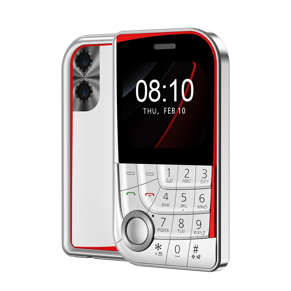 SERVO V10 Card Mobile Phone 2.01" Screen Magic Voice Speed Dial Flashlight FM Radio MP4 Player 2G GSM Dual SIM Small Cellphones
