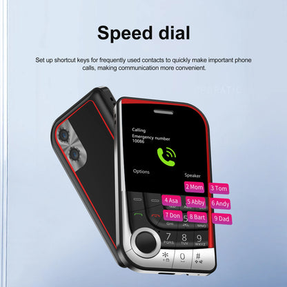 SERVO V10 Card Mobile Phone 2.01" Screen Magic Voice Speed Dial Flashlight FM Radio MP4 Player 2G GSM Dual SIM Small Cellphones