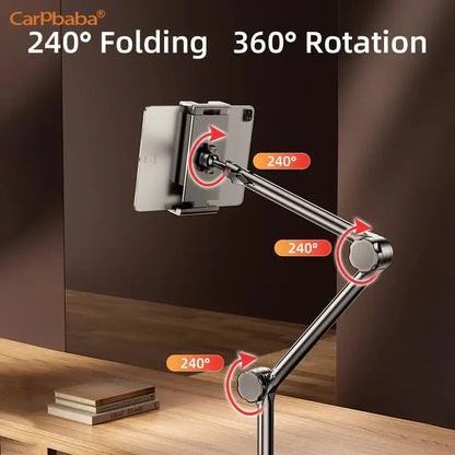 Tablet Bracket For Bed IPad Stand 360° Rotating Bed Tablet Mount Stand With 90cm Metal Arm For 4.7~12.9 Inch Phone Tablet Holder