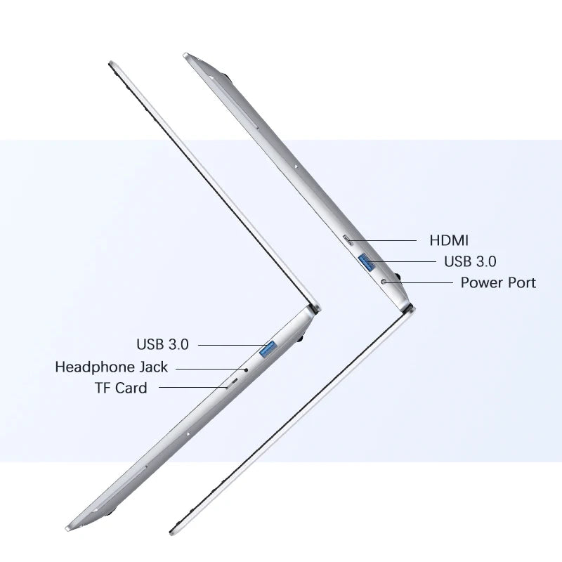 BYONE 14.1 Inch Laptop Intel N4000 6GB RAM 256GB 512GB SSD Windows 11 Notebook 1366*768 HD LCD Wifi HDMI USB laptop PC