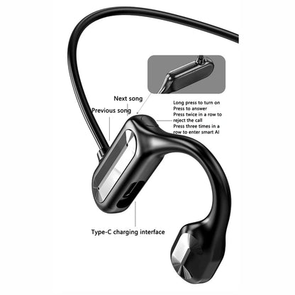 BMAD Bone Conduction Wireless Earphone Bluetooth 5.3 IPX8 Waterproof Swimming Headset With Mic Long Lasting Sports Headphones